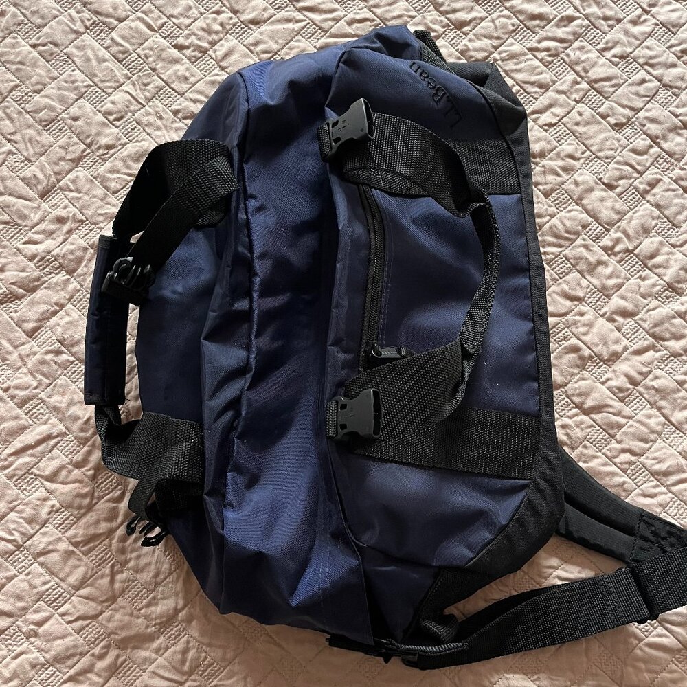 LL Bean Blue Duffle Bag